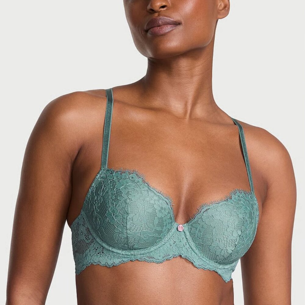Reserved for Sydney - NWT VS lace lightly lined classic coverage Demi bra 30C